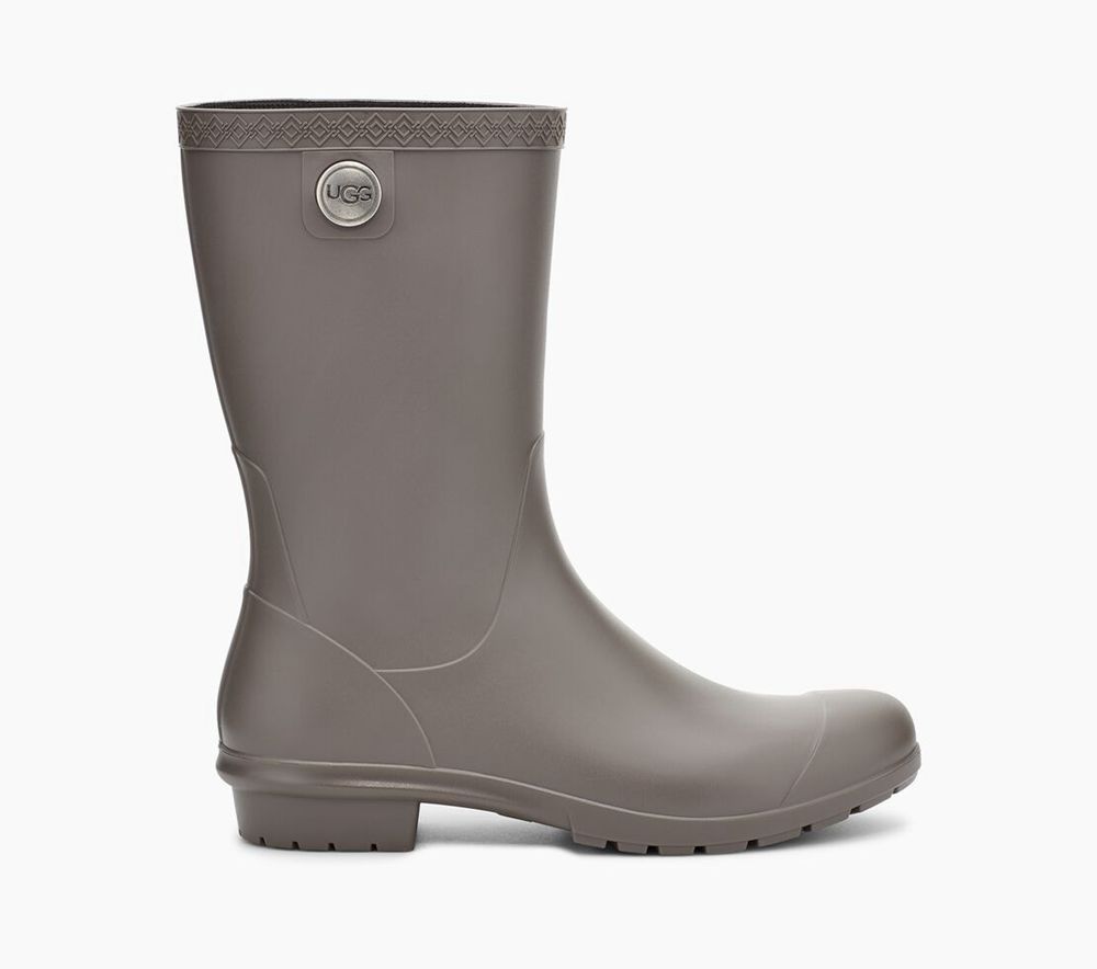 Ugg Sienna Matte - Womens Rain Boots - Grey - NZ (1426CLIKA)